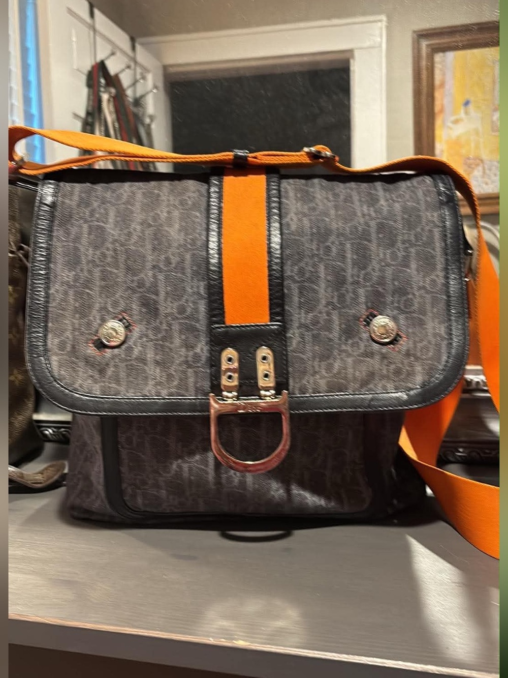 Christian Dior Vintage early 2000s Flight Line Diorissimo Messenger
Bag